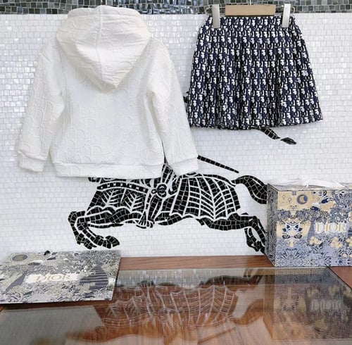 تيور ديور مزين بكسر والتطريز على البلوفر بارز بالك...