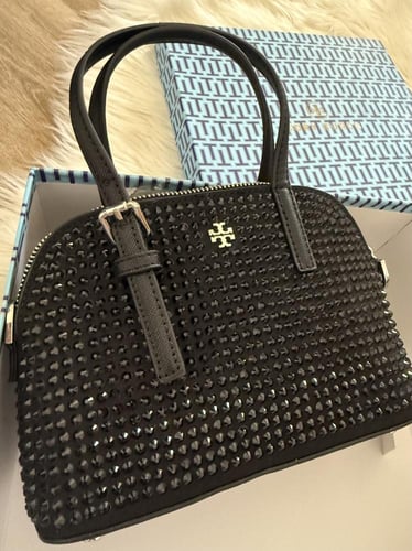 حقيبة توري بورش كريستال اسود