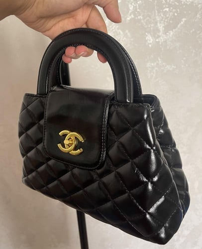 حقيبة شانيل كيلي اسود مطفي