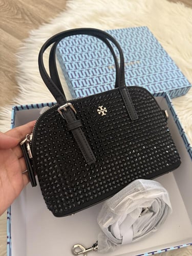 حقيبة توري بورش كريستال اسود