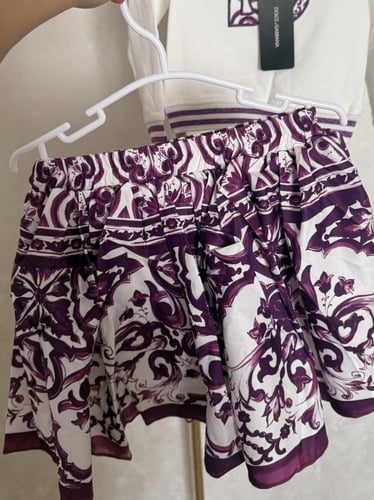 تيورD&G قطعتين باللون البنفسجي