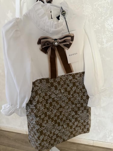 فستان قوتشي انيق مخمل من الاسفل