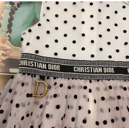 فستان ديور مزين بميدالية حديد