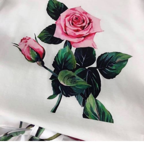 طقم D&Gقطعتين تي شيرت+بنطلون واسع