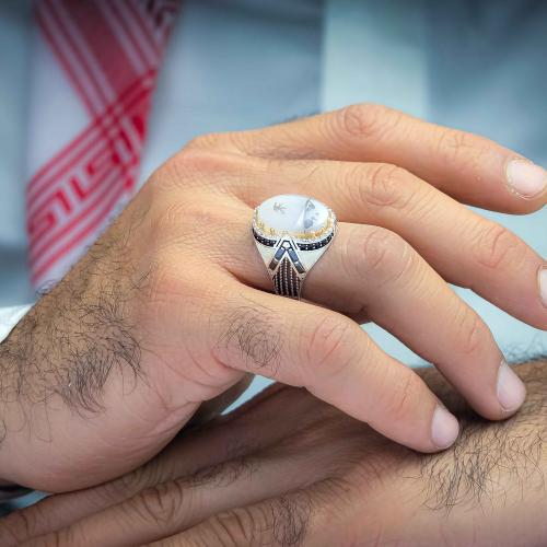 خاتم شبابي عقيق يماني شجراني