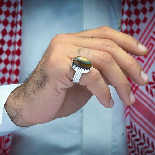 خاتم ملكي عقيق يماني سليماني نادر