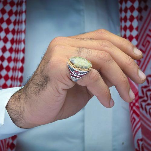 خاتم شبابي عقيق يماني شجراني