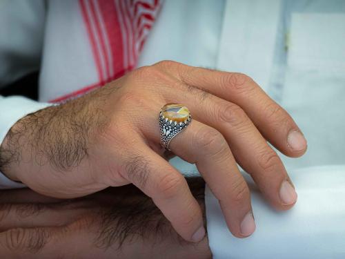 خاتم تراثي عقيق يماني نادر