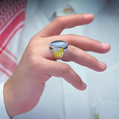 خاتم الاتحاد عقيق يماني طحلبي