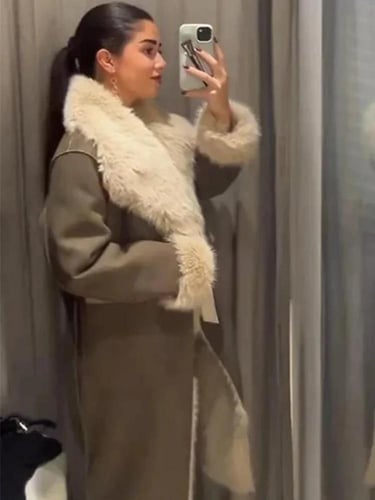 معطف نسائي دافئ