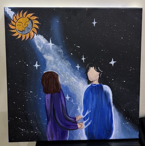 لوحة SUN & MOON MEET