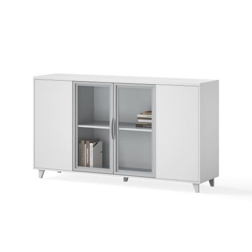 دولاب ملفات CB-24 منخفض خشبي بزجاج من تشييد الشرق...