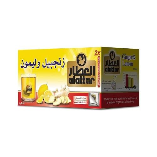 شاي العطار بالزنجبيل والليمون