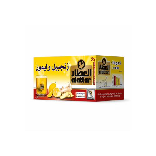 شاي العطار بالزنجبيل والليمون