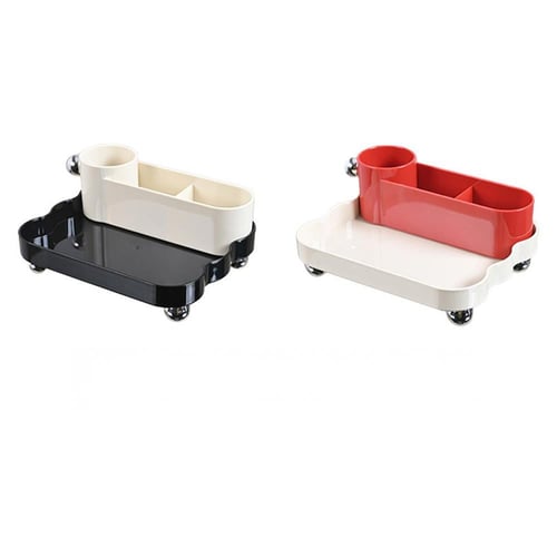 منظم مكياج أنيق متعدد الأقسام - مثالي للعطور ولمست...