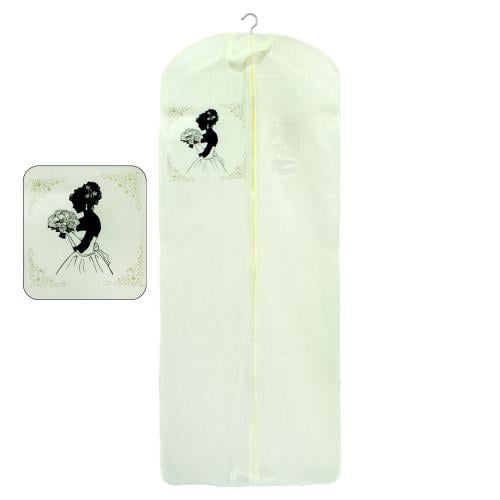 كيس فستان سكري لحماية فساتين السهرة مع طباعة رسمة...