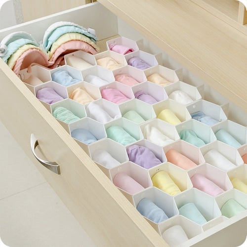 منظم ملابس الداخلية بتصميم خلية النحل