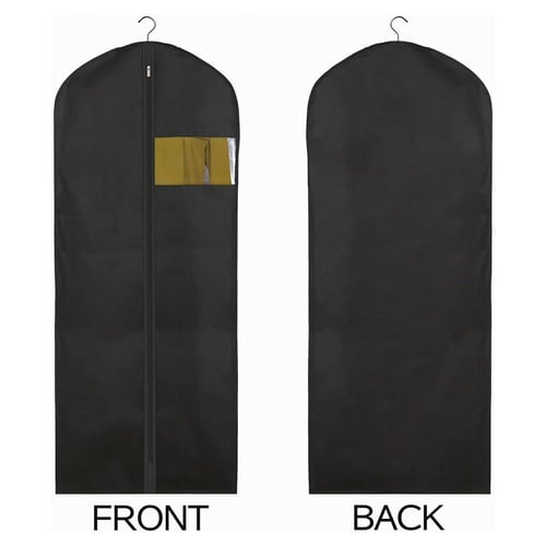 درزن ( ١٢ حبه ) كيس حفظ فساتين مميز أسود – لحماية...