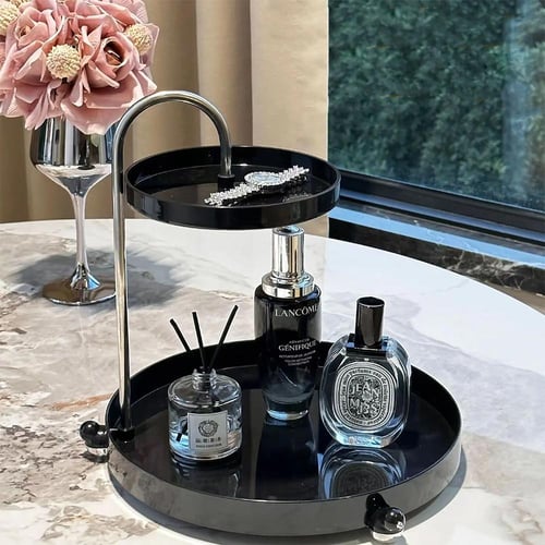 ستاند ومنظم ذات طبقتين أنيقة – تخزين أنيق لمستحضرا...