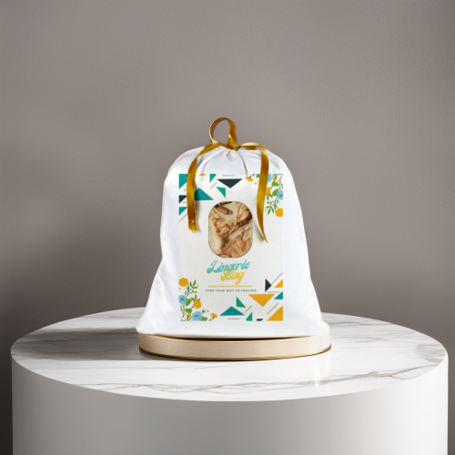 كيس ستان لحفظ الملابس الداخلية بتصميم مطبوع