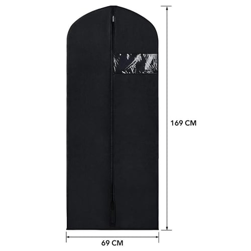 درزن ( ١٢ حبه ) كيس حفظ فساتين مميز أسود – لحماية...