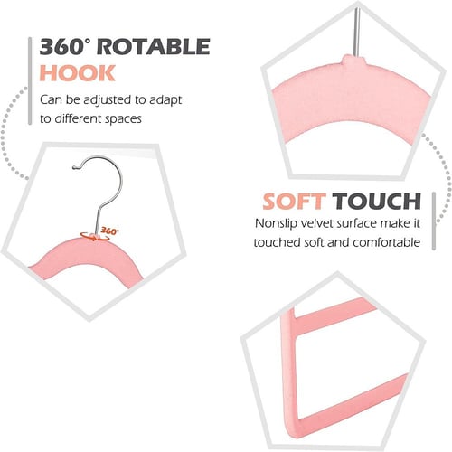 شماعة مخملي فاخر متعدد الطبقات للأحزمة والأوشحة ور...