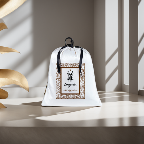 كيس ستان لحفظ الملابس الداخلية بتصميم مطبوع