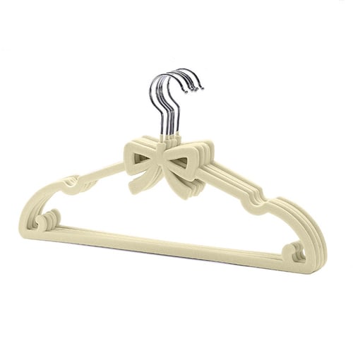 شماعات ملابس بخامة مخملية مانعة للانزلاق، توفير مس...