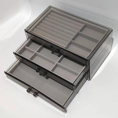 صندوق تنظيم المجوهرات الأنيق مع أدراج متعددة – حل...