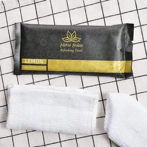 25 قطعة من مناشف مبللة منعشة برائحة عطرية للوجه بر...