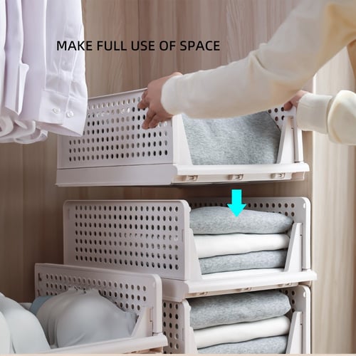 منظمات خزانة الأمتعة وصناديق التخزين المطوية البلا...