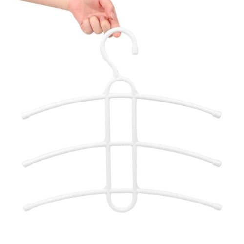 شماعة الملابس ذات الثلاث طبقات متعددة الوظائف