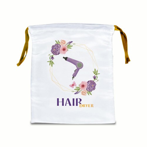 كيس ستان لحفظ الاستشوار وأجهزة الشعر بتصميم مطبوع