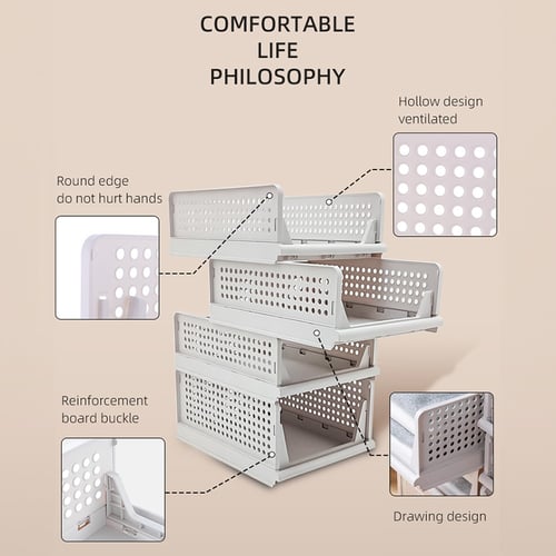 منظمات خزانة الأمتعة وصناديق التخزين المطوية البلا...