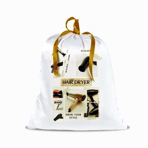 كيس ستان لحفظ الاستشوار وأجهزة الشعر بتصميم مطبوع