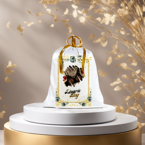 كيس ستان لحفظ الملابس الداخلية بتصميم مطبوع