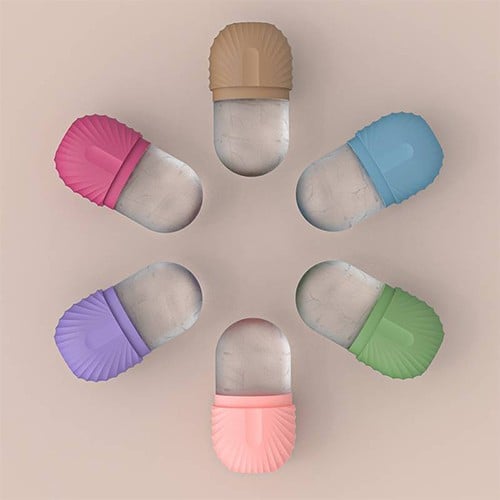 قالب جليد سيليكون فاخر لتدليك الوجه وتنعيم البشرة...