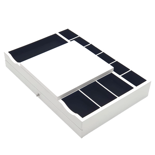 منظم خشبي أنيق للإكسسوارات والمكياج والعطور بتصميم...