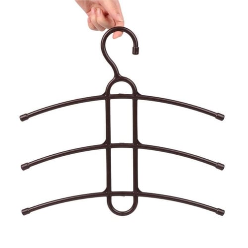 شماعة الملابس ذات الثلاث طبقات متعددة الوظائف