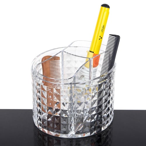 ستاند منظم أدوات وفرش المكياج وأدوات تصفيف الشعر د...