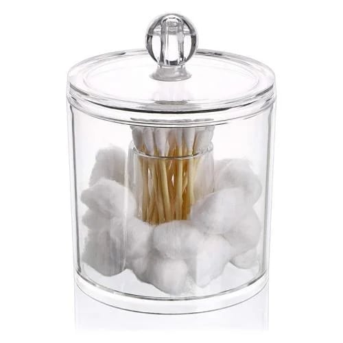 Cotton storage box and round cotton sticks - cotto...
