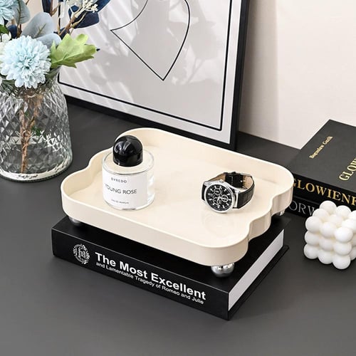 منظم مكياج أنيق متعدد الأقسام - مثالي للعطور ولمست...