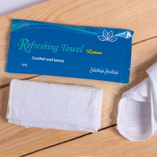 25 قطعة من مناشف مبللة منعشة برائحة عطرية للوجه بر...