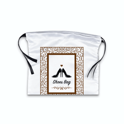 كيس ستان لحفظ الأحذية بتصميم مطبوع مقاوم للغبار وج...