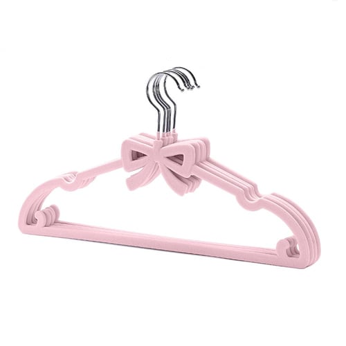 شماعات ملابس بخامة مخملية مانعة للانزلاق، توفير مس...