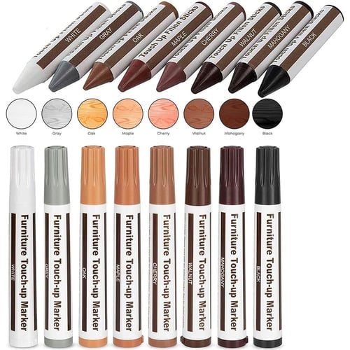 أقلام إصلاح الأثاث وتعديل الخشب - مجموعة من 17 قطع...