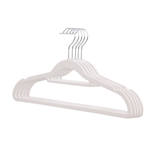 شماعات ملابس بخامة مخملية مانعة للانزلاق، توفير مس...