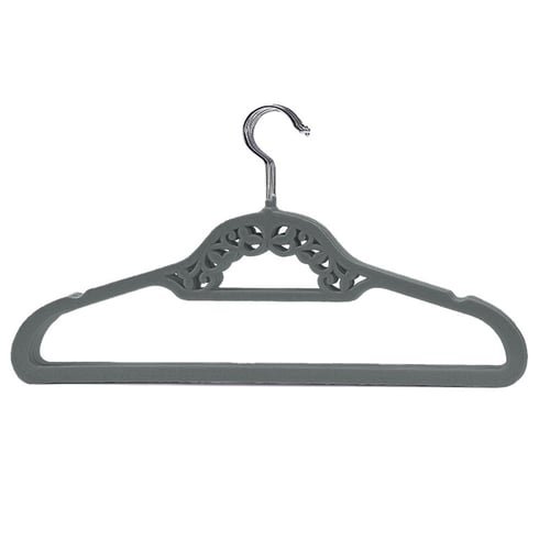 شماعات ملابس بخامة مخملية مانعة للانزلاق، توفير مس...