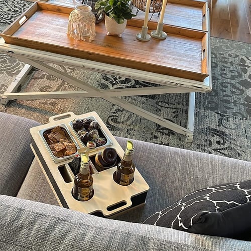 صندوق وجبات خفيفة ومشروبات متعدد الاستخدامات مع حا...