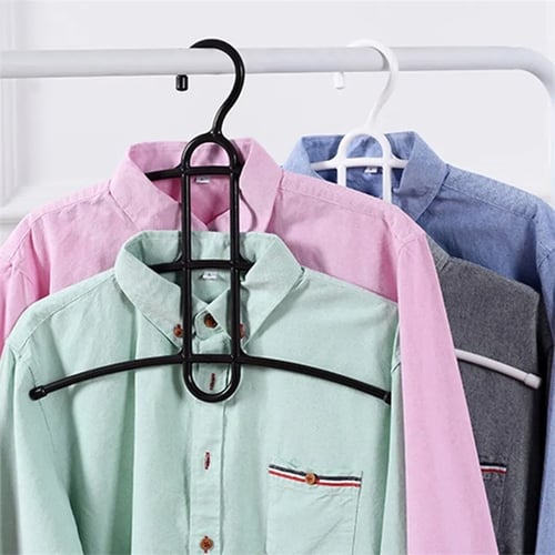 شماعة الملابس ذات الثلاث طبقات متعددة الوظائف